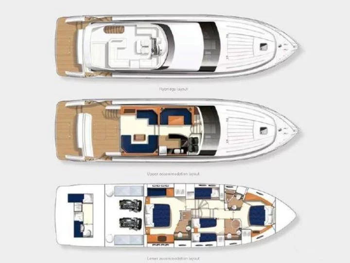 Princess 62 Fly (DIAL II) Plan image - 5