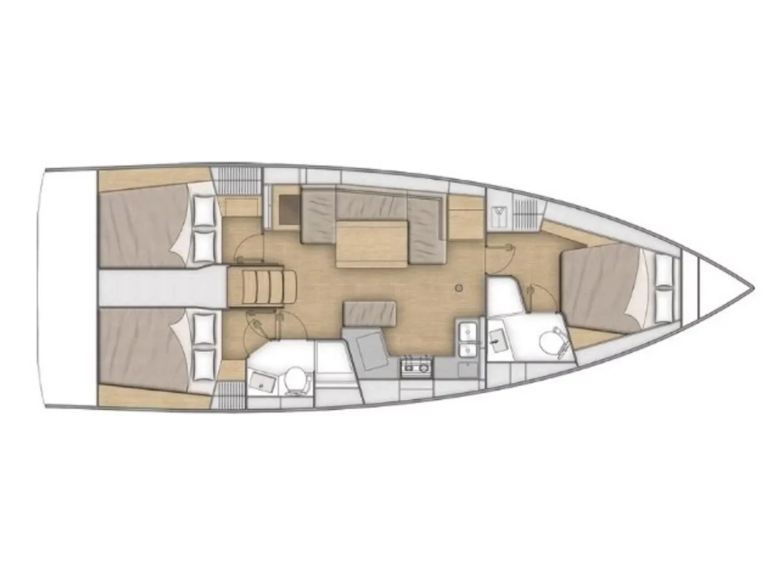 Oceanis 40.1 (Noi) Plan image - 12
