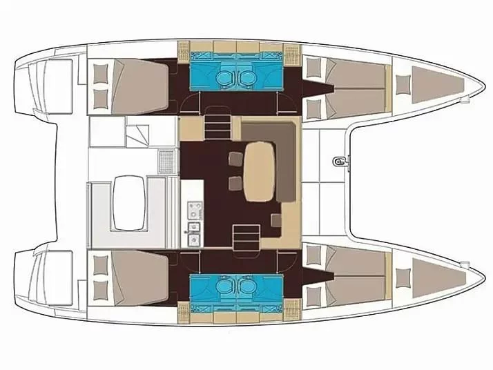 Lagoon 400 S2 (Auster) Plan image - 2