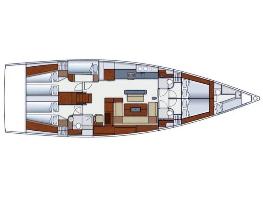 Hanse 575 (Solan) Plan image - 14