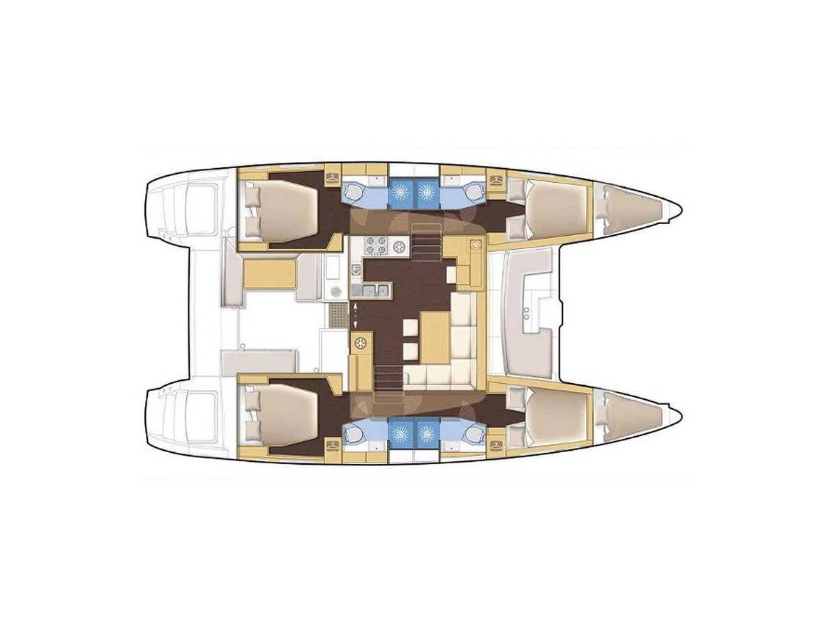 Lagoon 450 Fly (Diva) Plan image - 9