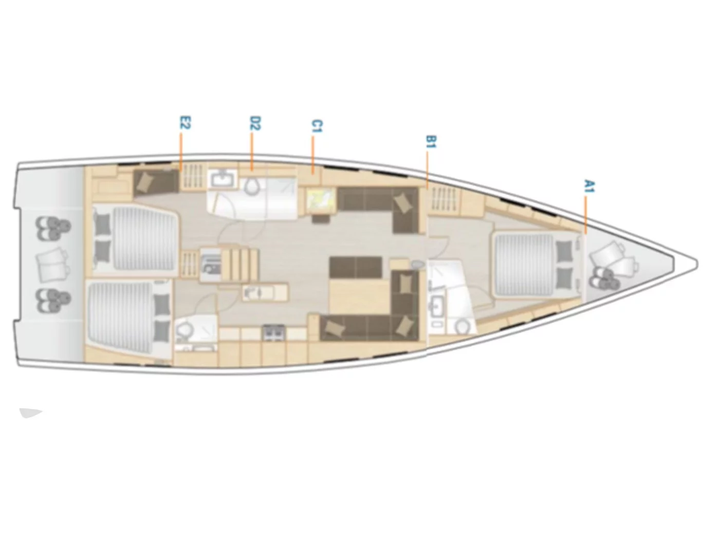 Hanse 548 (MiR) Plan image - 11