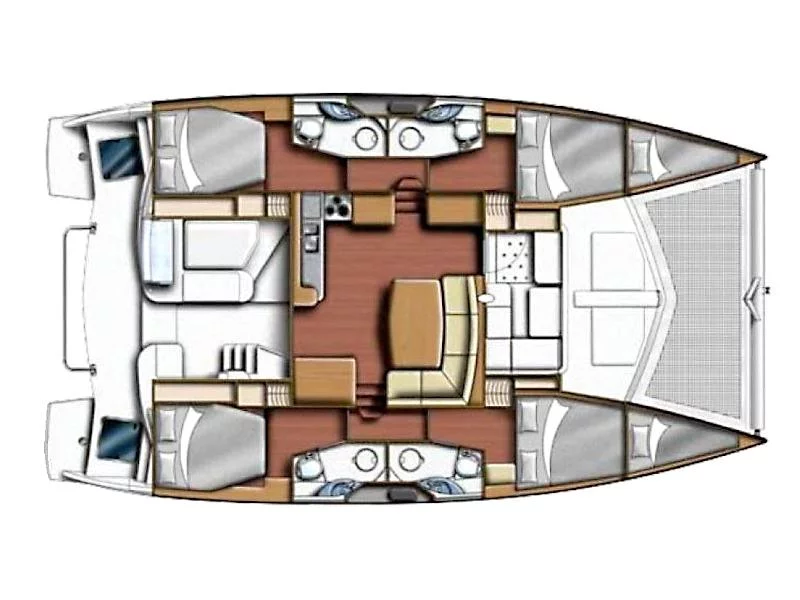 Leopard 44 (Tongaroa) Plan image - 4