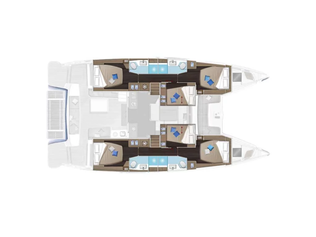 Lagoon 51 (Athena Blu) Plan image - 2