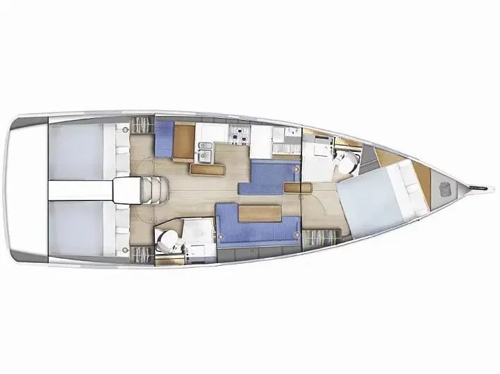 Sun Odyssey 410 (Anda) Plan image - 2
