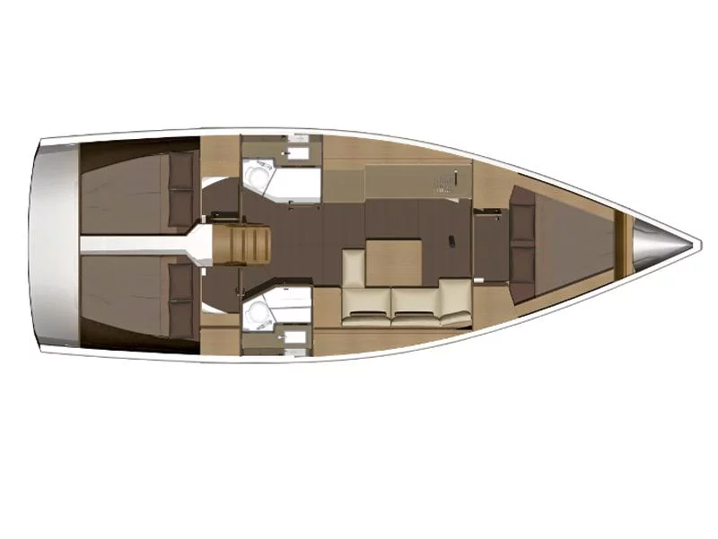 Dufour 382 Grand Large (PETAR PAN (new sails 2024.)) Plan image - 7