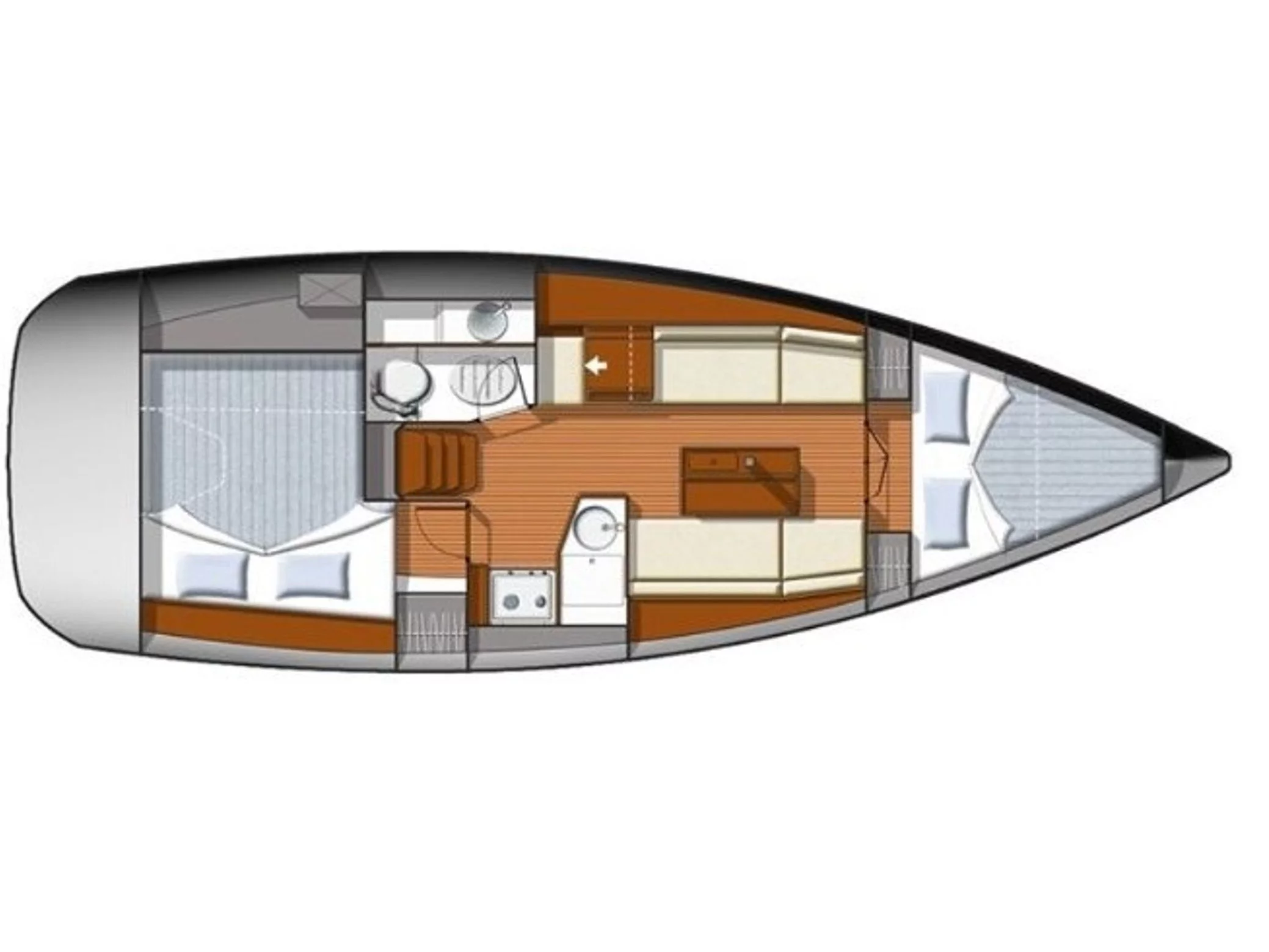 Jeanneau Sun Odyssey 33i (Mare Doro) Plan image - 4