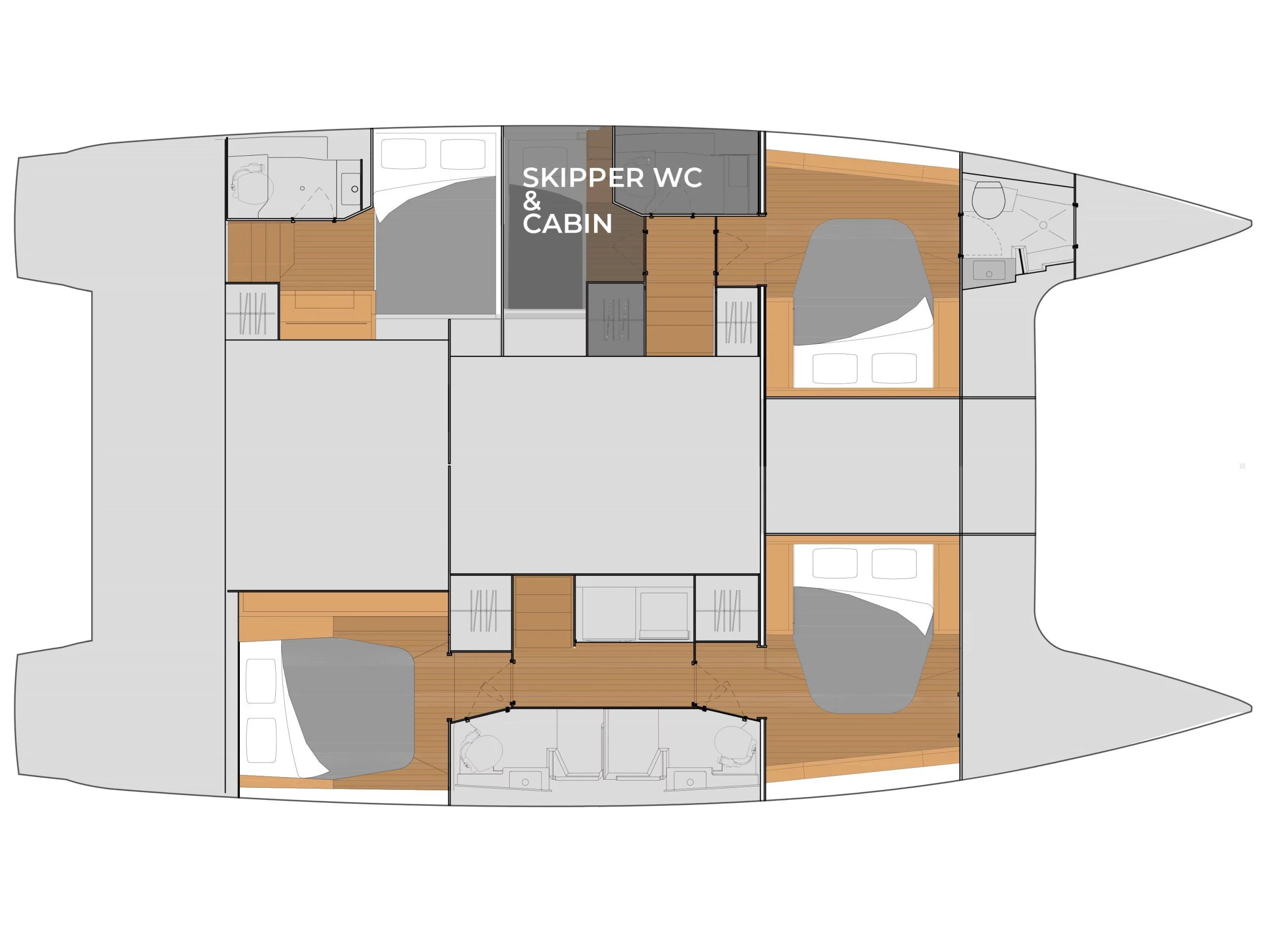 Tanna 47 Quintet (Nerida |, , Watermaker, TV, Dishwasher, Washing Machine, Radar) Plan image - 12
