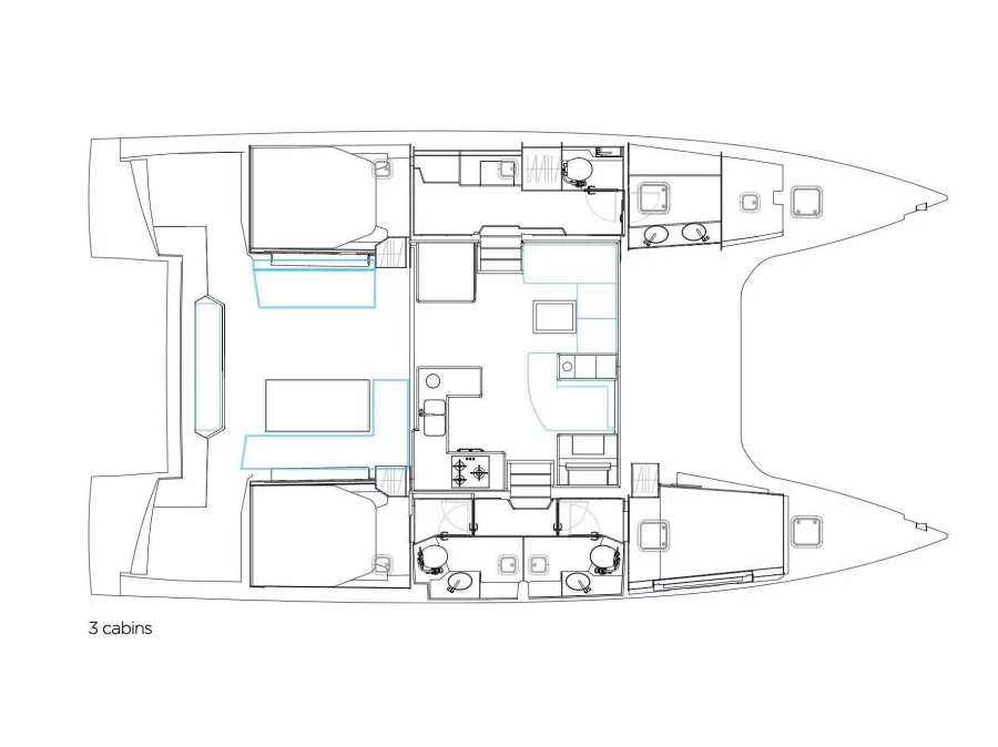Nautitech 46 Fly (PENTA 2) Plan image - 13