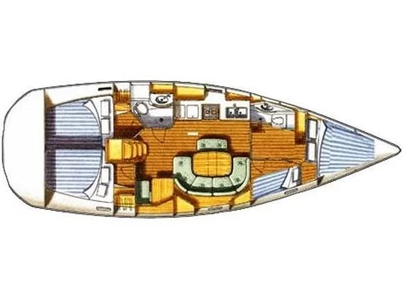 Oceanis 411 Clipper (Phenicusa Magic) Plan image - 3