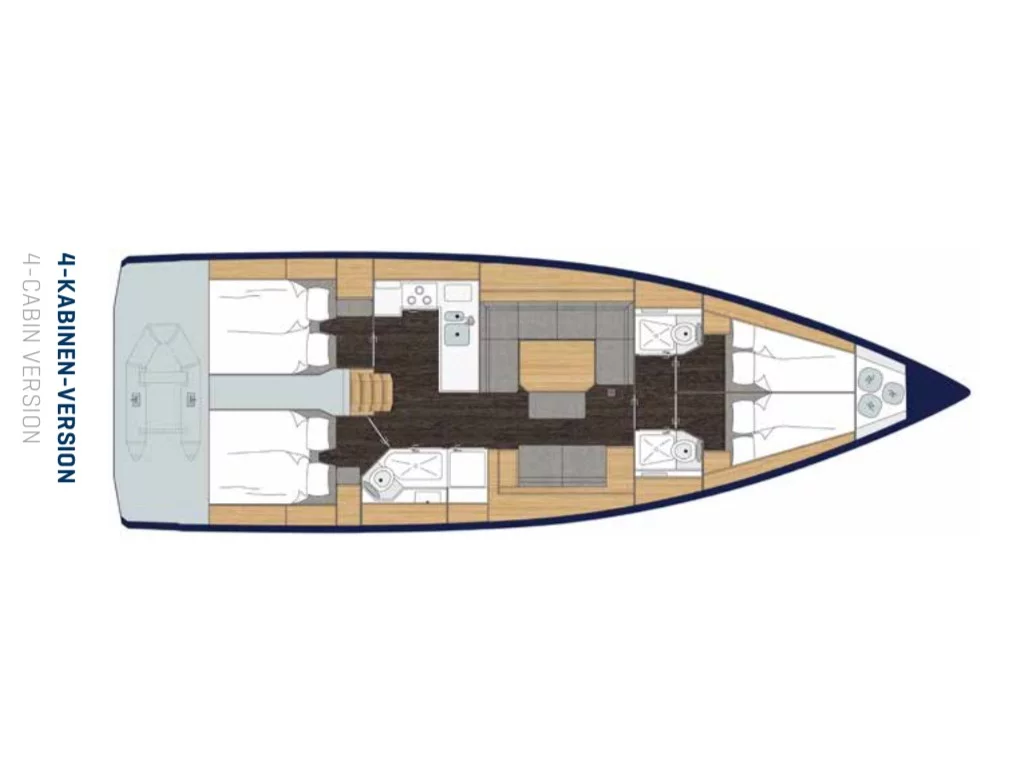Bavaria C45 (Barbara I) Plan image - 12