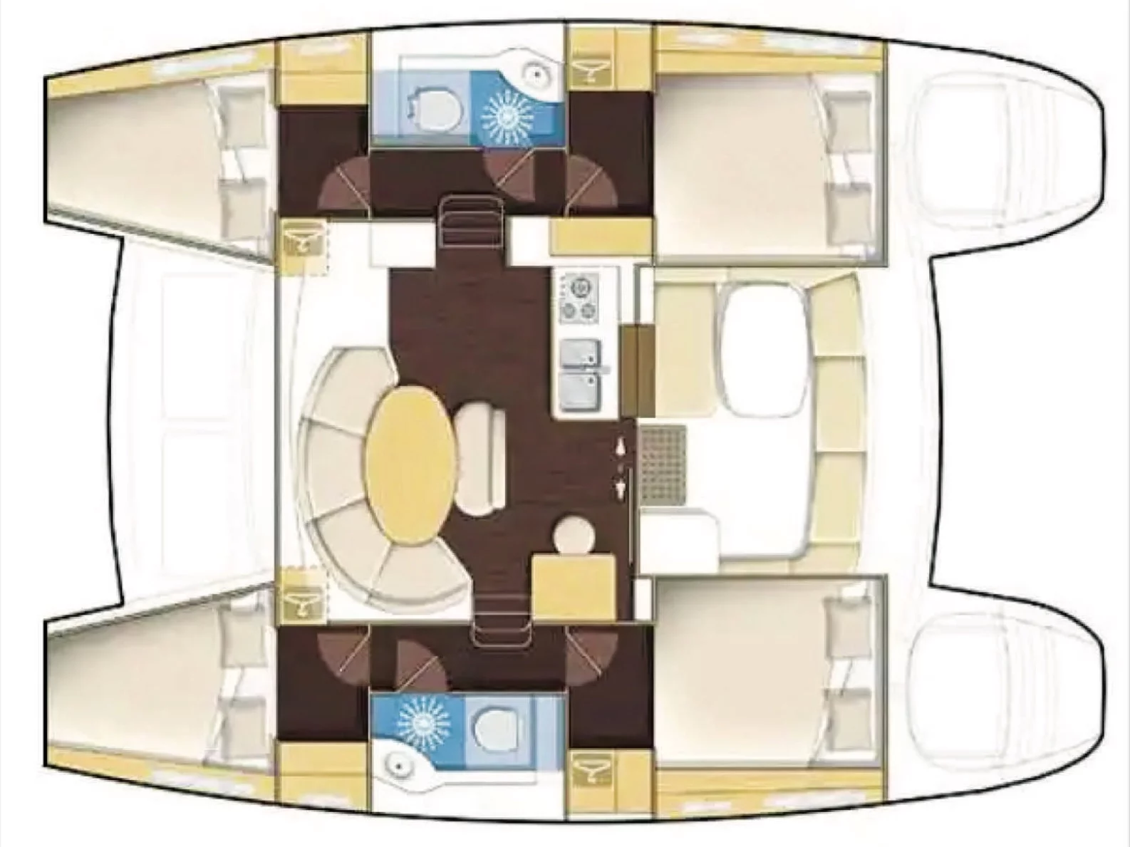 Lagoon 380 (Niu Tribe Uno) Plan image - 6