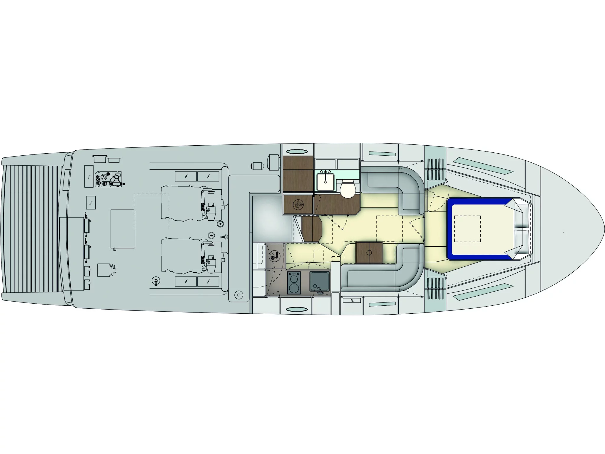 Motorboat (Itama 45) Plan image - 5