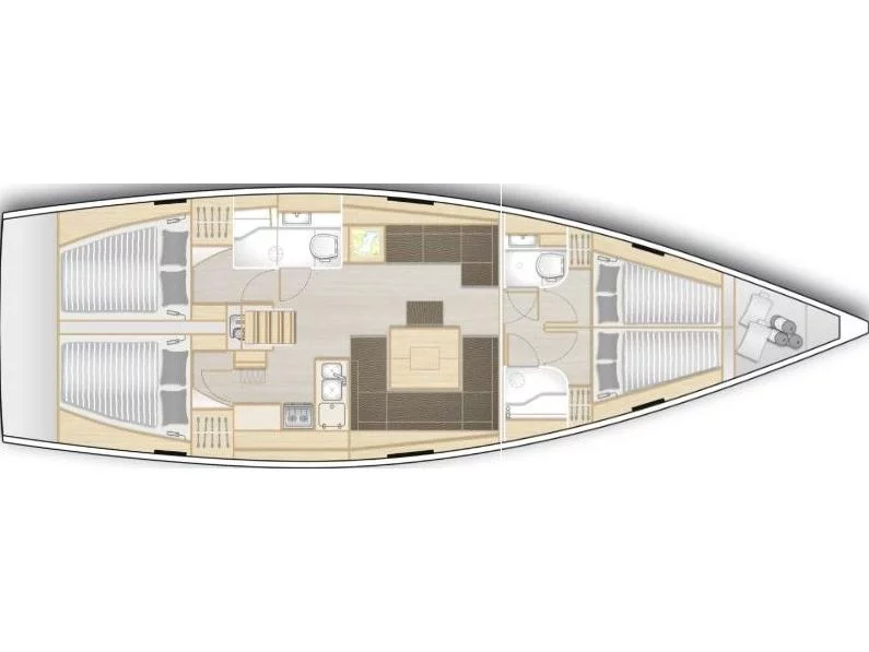 Hanse 458 (Edelweiss) Plan image - 1