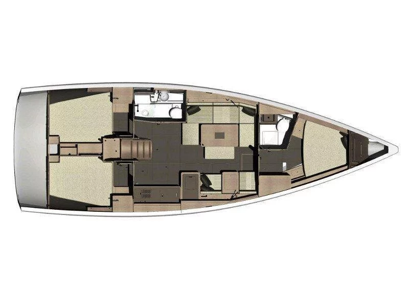 Dufour 410 Grand Large (Lily FB) Plan image - 4