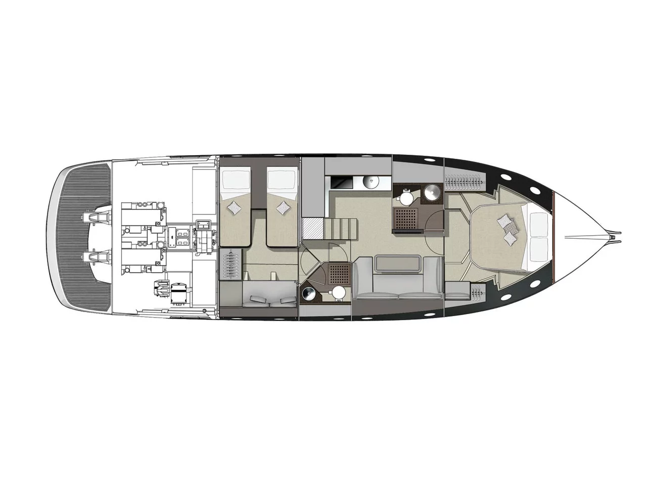 Cranchi M44 HT (Onesta) Plan image - 10