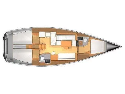 Dufour 40 Performance (Odile) Plan image - 2