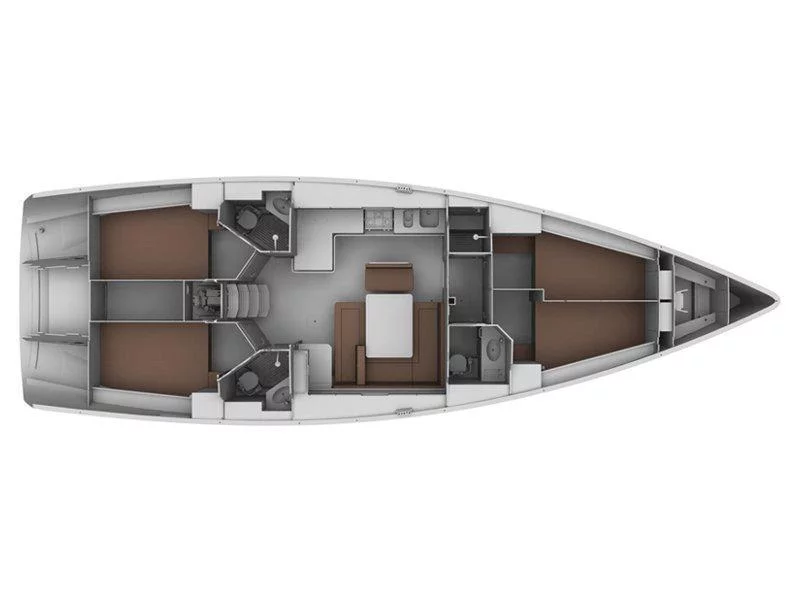 Bavaria Cruiser 45 (Annachiara) Plan image - 1