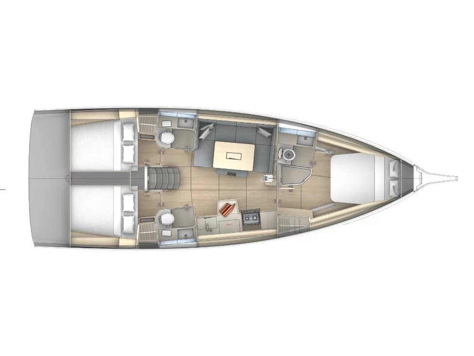 Dufour 41 (Allegria) Plan image - 1