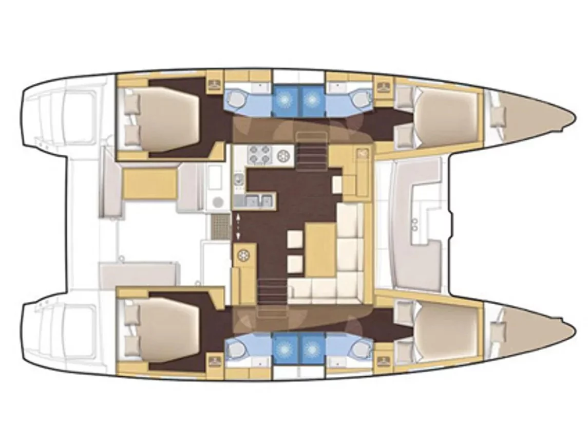 Lagoon 450 (Satyam Melody) Plan image - 6