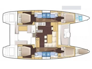 Lagoon 46 (Keep Sailing V) Plan image - 1