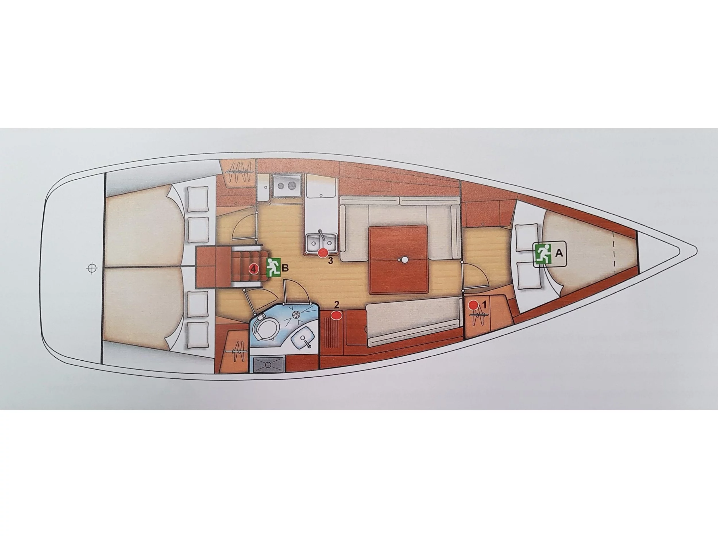 Beneteau Oceanis 37 (Serenade) Plan image - 4