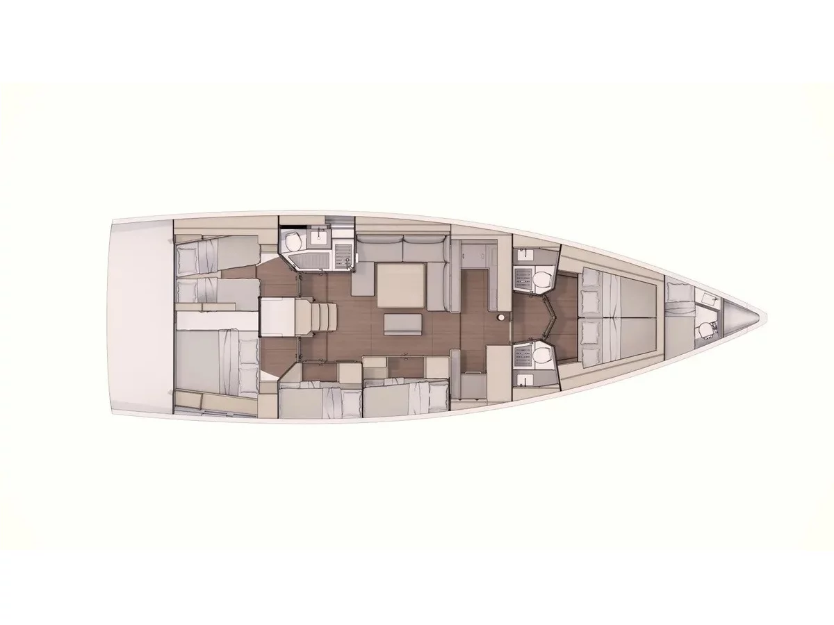 Dufour 530 (Johanna) Plan image - 2