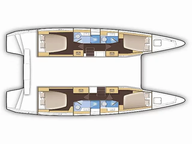 Lagoon 42 (Amfitrite) Plan image - 16