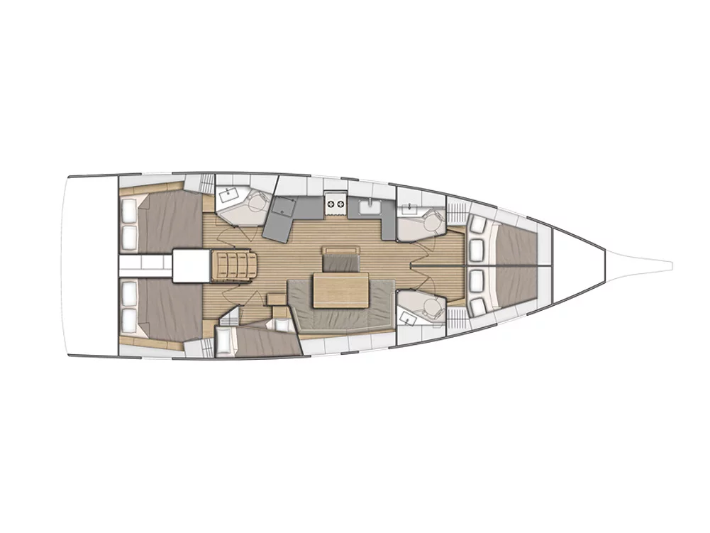 Oceanis 46.1 (Enjoyablue) Plan image - 5