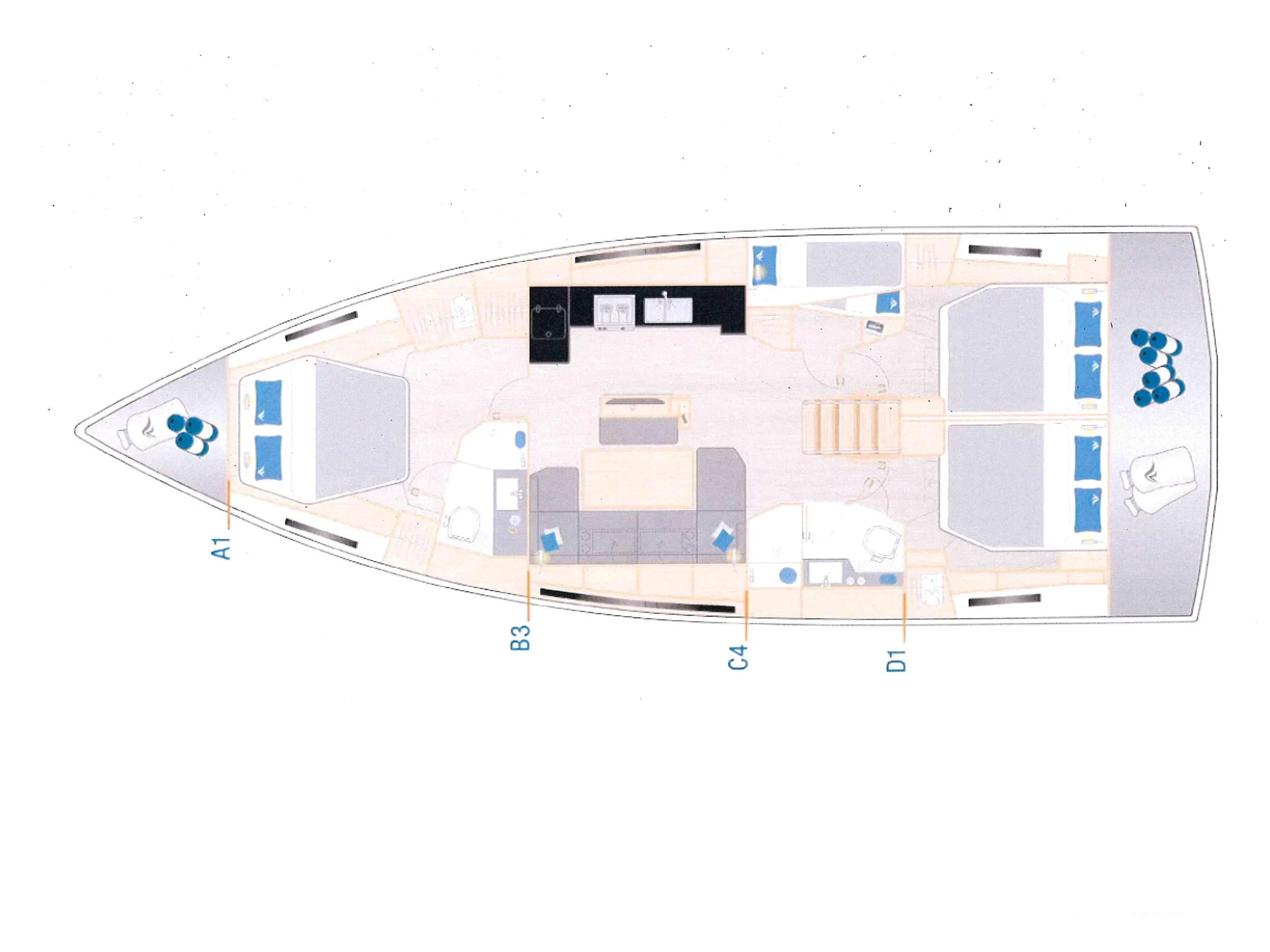 Hanse 460 (Astan) Plan image - 4
