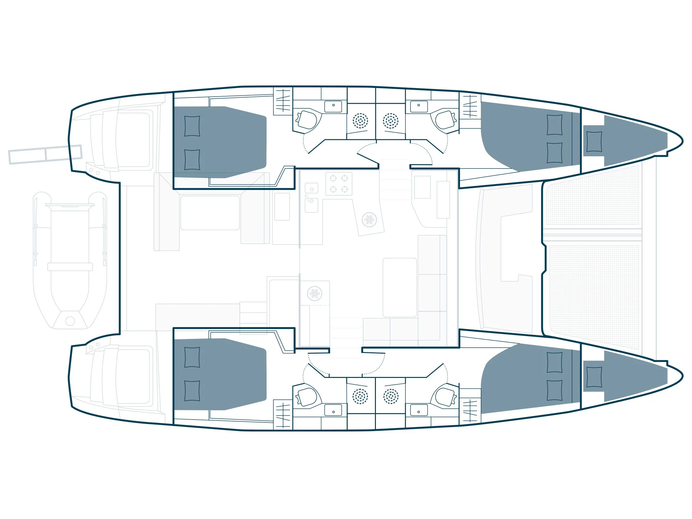 Lagoon 450 Sport (Saga) Plan image - 7
