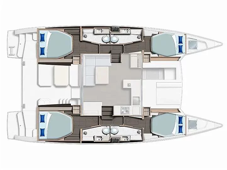 Sunsail 424 () Plan image - 3