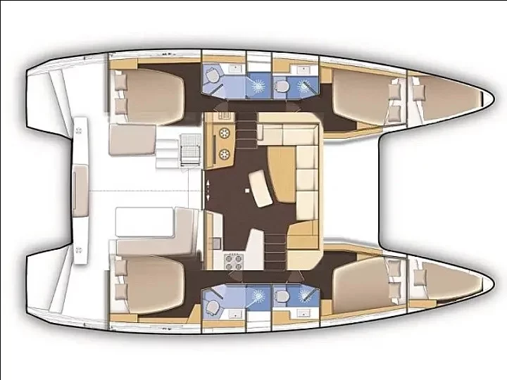Lagoon 42 (Pronto Angel) Plan image - 1