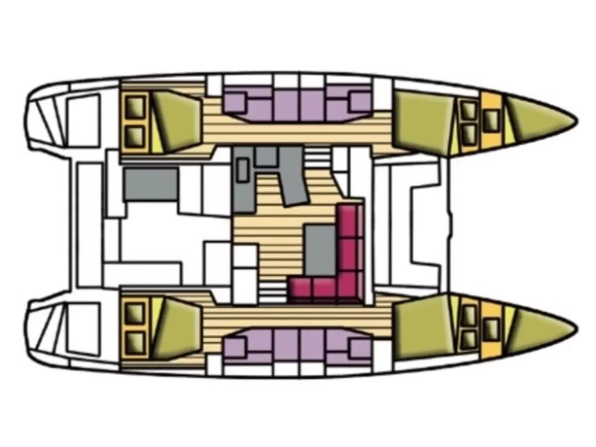 Lagoon 42 (Maisha) Plan image - 11