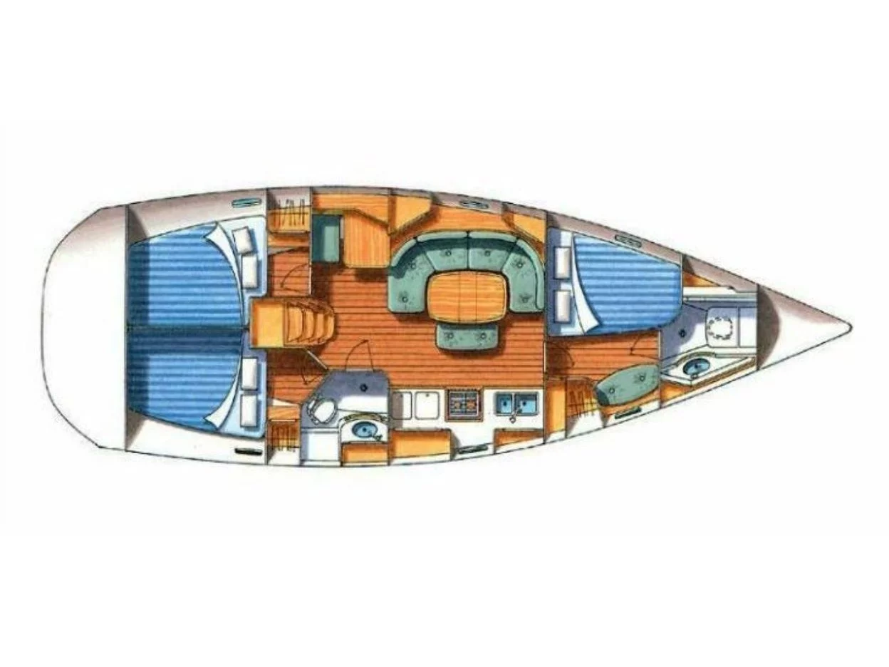 Oceanis 393 (Milica) Plan image - 2