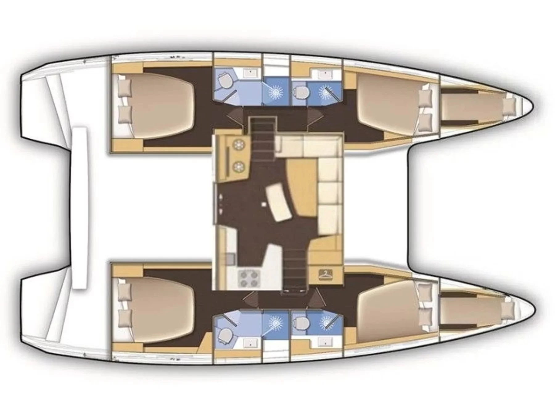 Lagoon 42 (Blue Ripple I) Plan image - 1