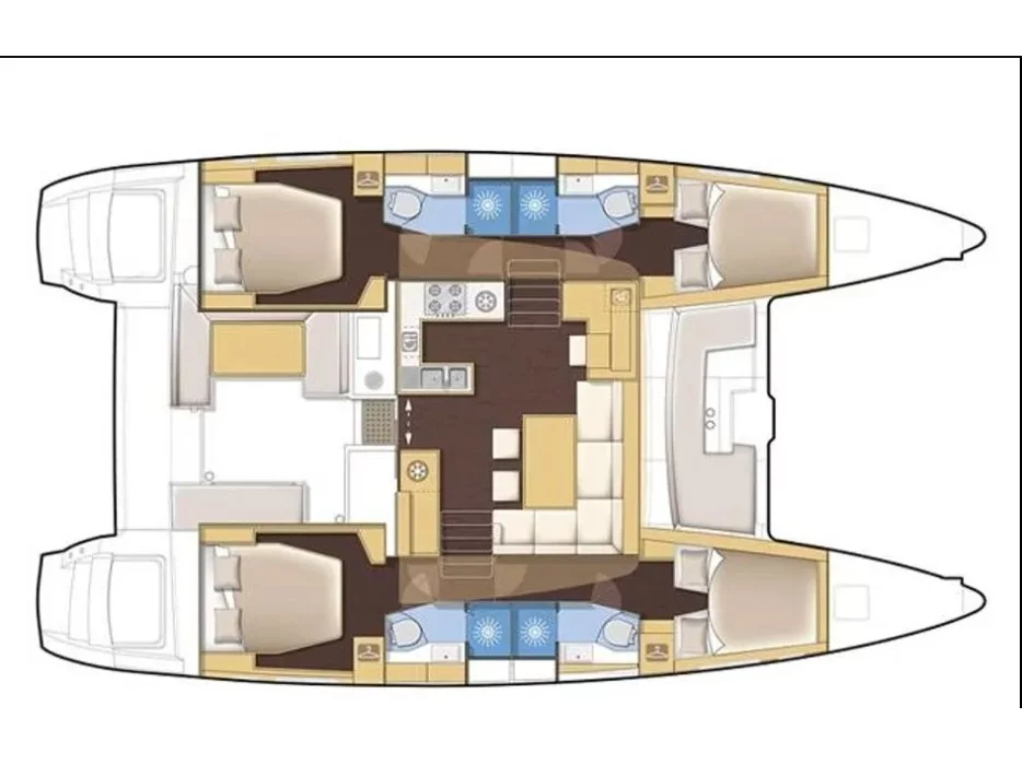 Lagoon 42 (AF-LAG42VOL) Plan image - 11
