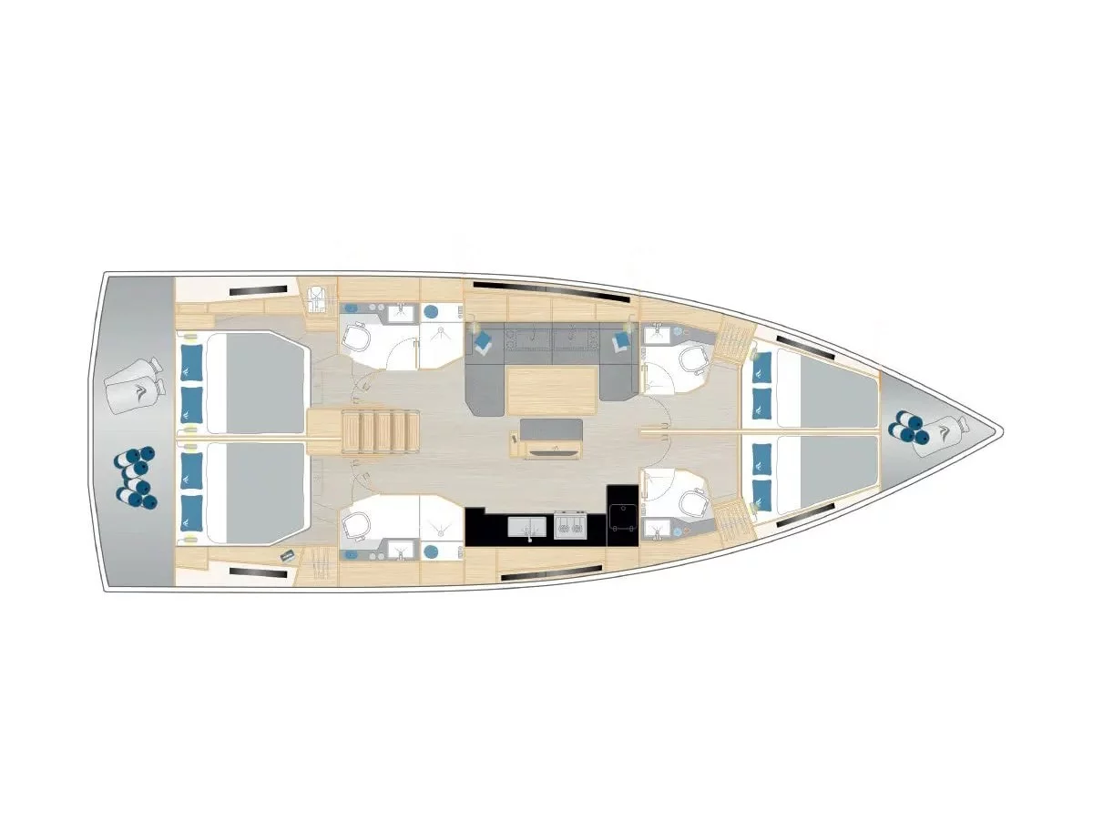 Hanse 460 (Captain K) Plan image - 1