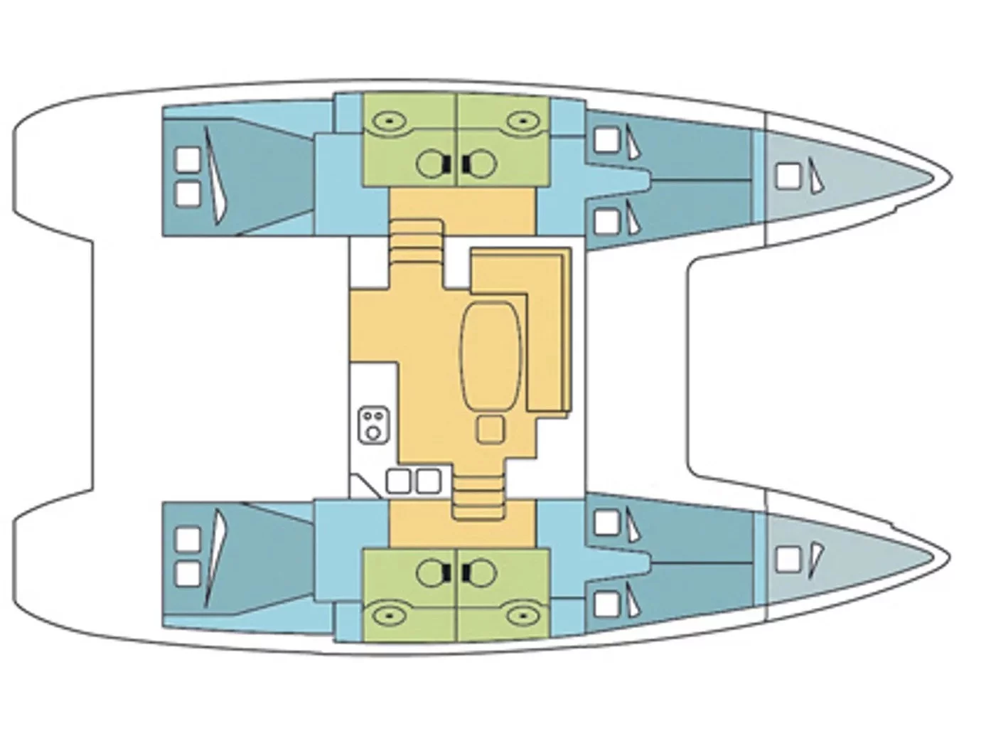 Lagoon 400 S2 (Mirfak) Plan image - 2