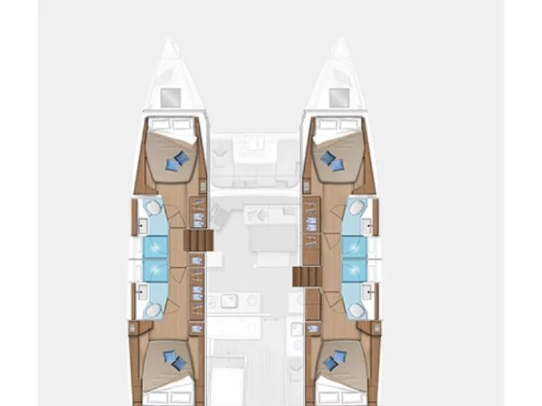 Lagoon 46 (Sail Andromeda) Plan image - 2