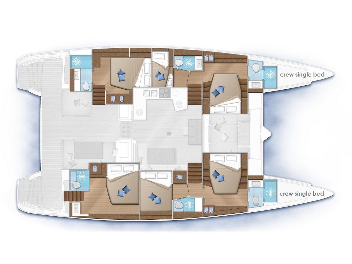 Photo #8 - Lagoon 52 - 6 Cabin (Royal Hearts ( - - Refit 2024)) in Athen - 24503