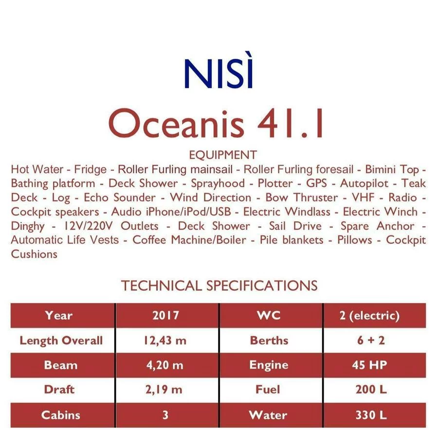Oceanis 41.1 (Nisì)  - 1