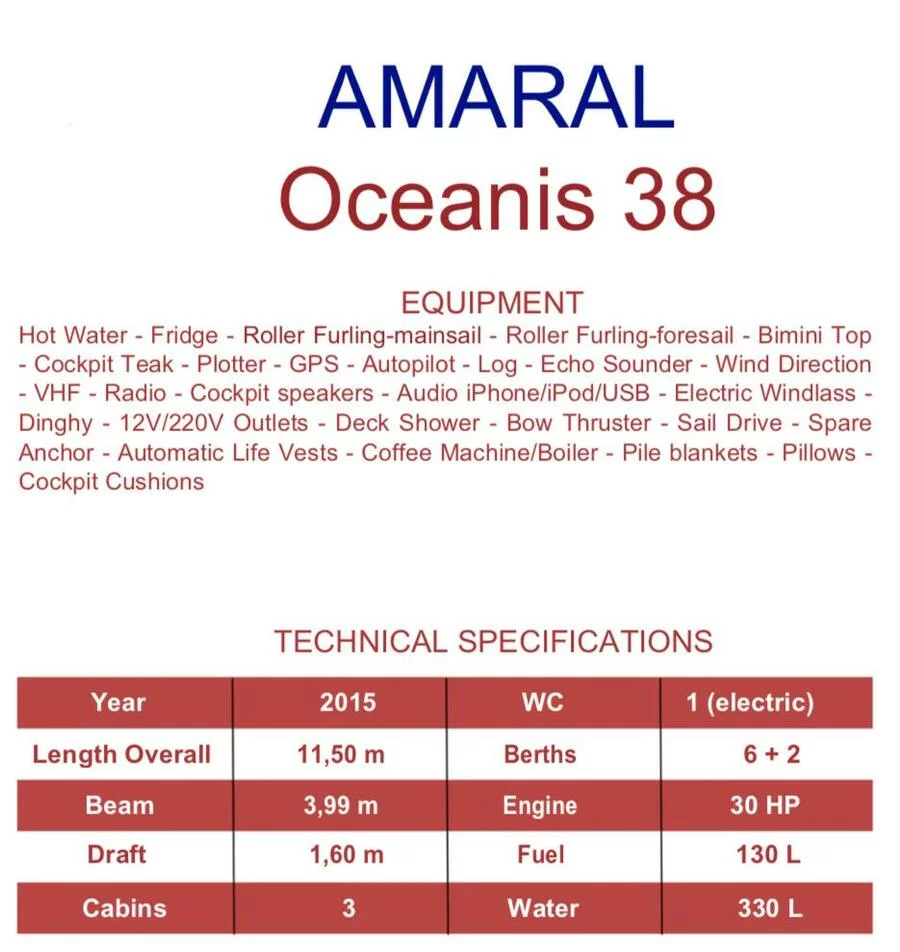 Oceanis 38 (Amaral)  - 10