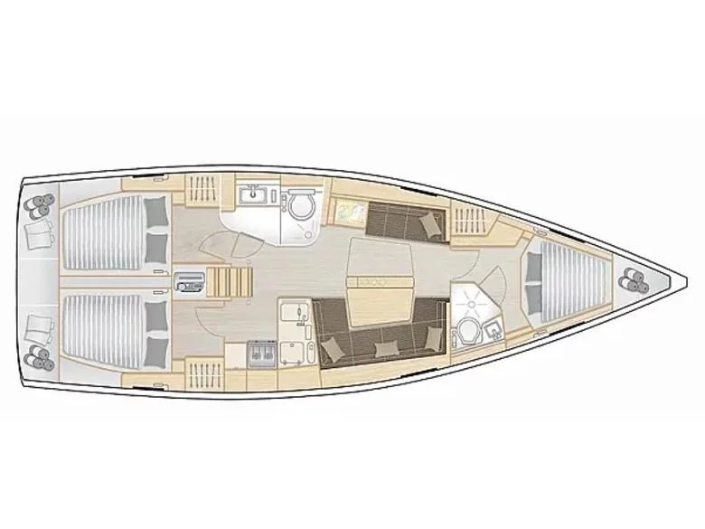 Hanse 418 (Dafne) Plan image - 6