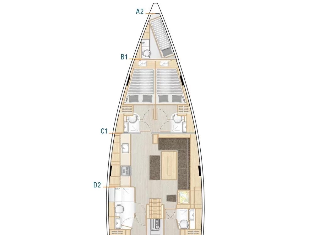 Hanse 508 (Change of Seasons) Plan image - 15