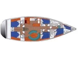Ocean Star 56.1- 6 cabins (OSY VI) Plan image - 1