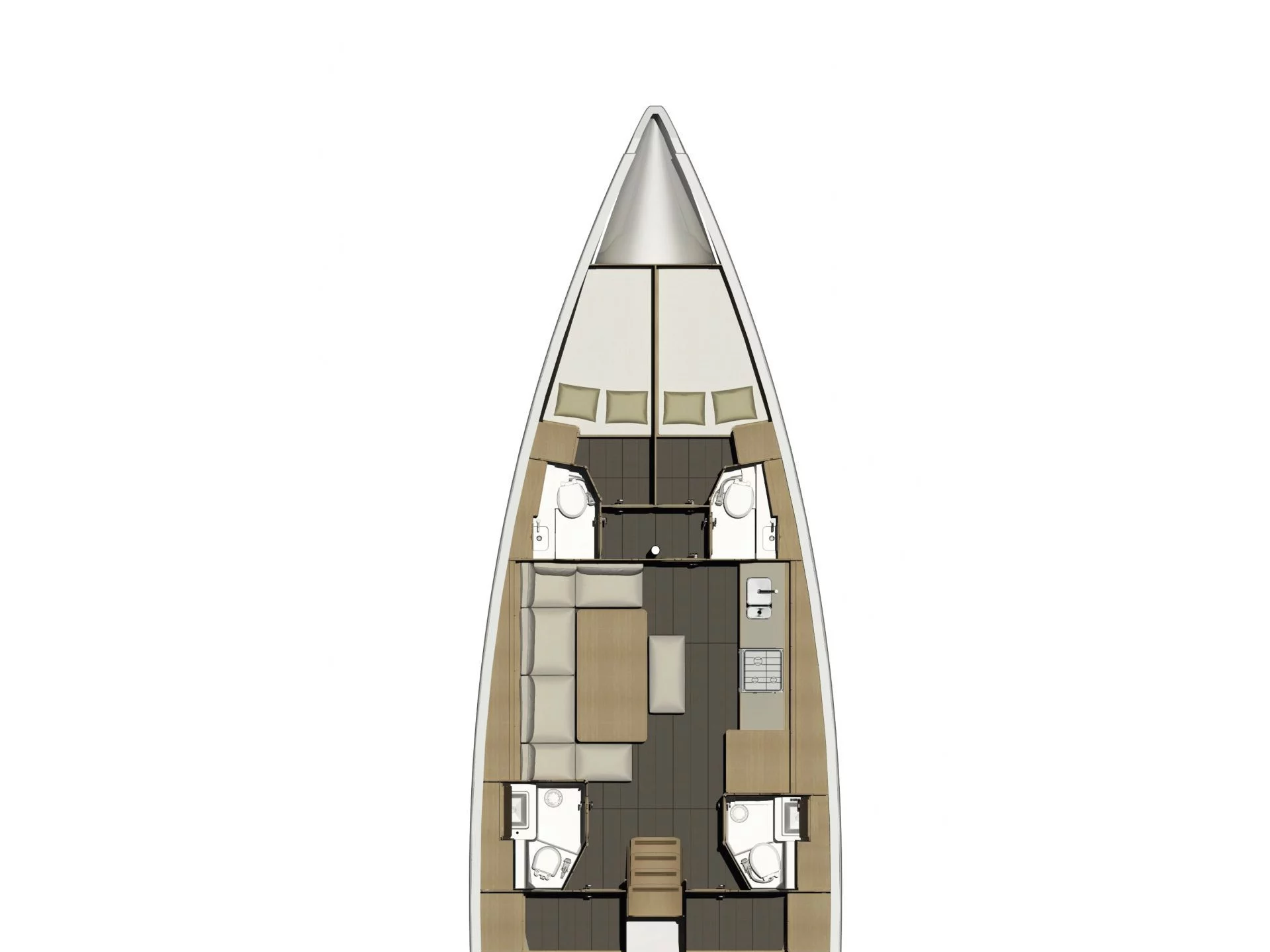 Dufour 460 Grand Large (Familia) Plan image - 1