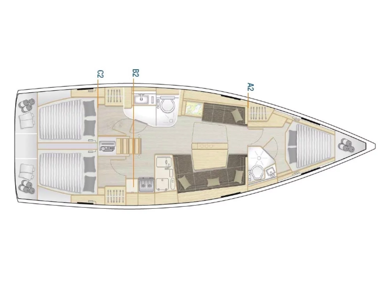 Hanse 418 (NIKE) Plan image - 6