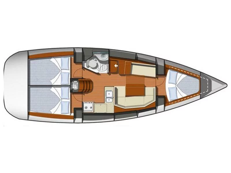 Sun Odyssey 36i (Sail Mira) Plan image - 9