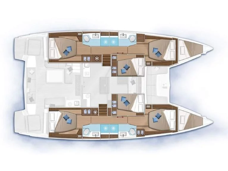 Lagoon 50 (Aqua Star) Plan image - 2